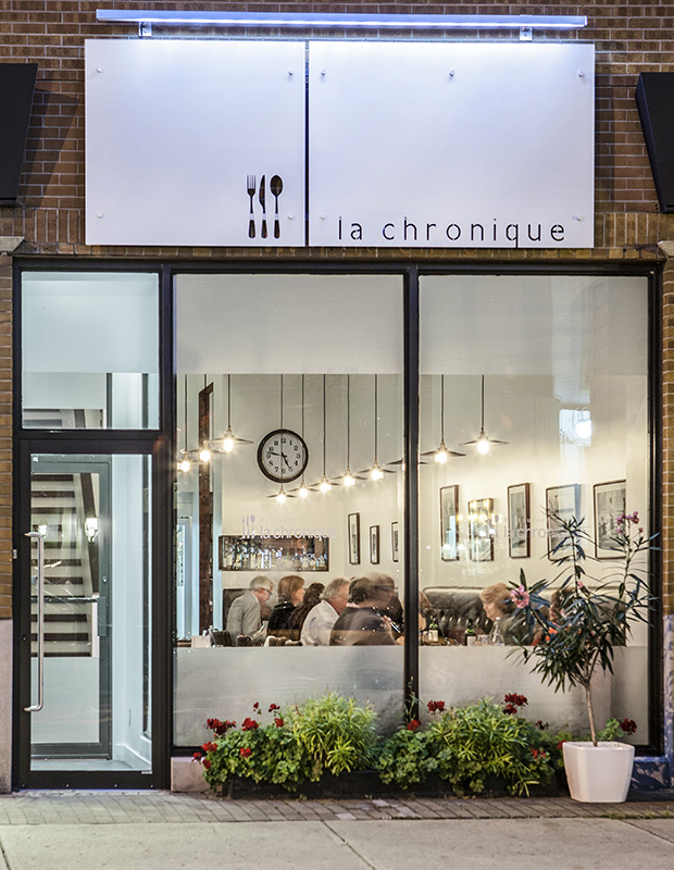 Design du restaurant La Chronique
